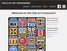 Tablet Screenshot of clipartcrossword.com